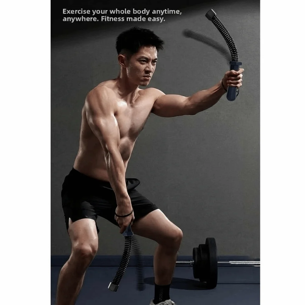 

Эргономичная рукоятка, беспроводной боевой канат, ручка из нержавеющей стали с противоскользящим покрытием, гибкий пружинный стержень для силовых тренировок, сильный отскок