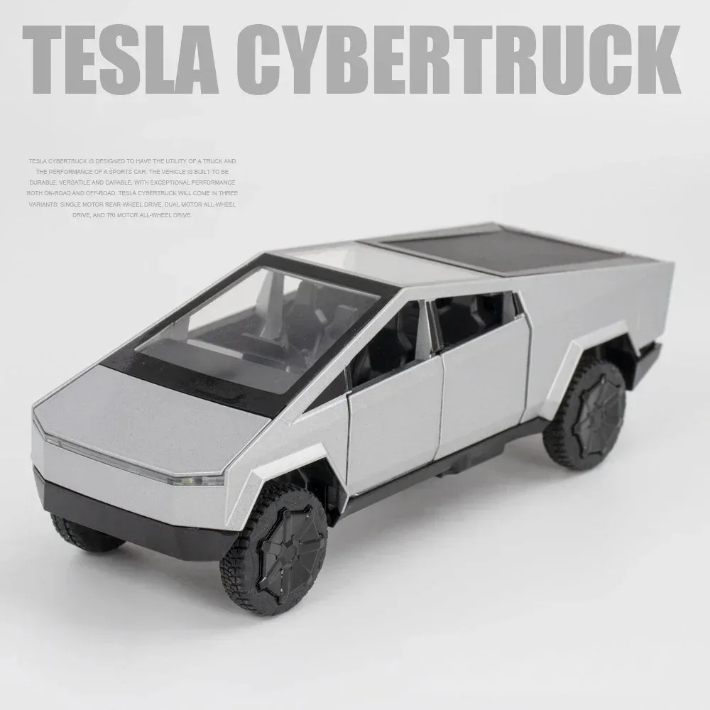 1:32 cybertruck captador liga modelo de carro diecasts brinquedo de metal veículos off-road modelo de carro simulação coleção crianças presentes