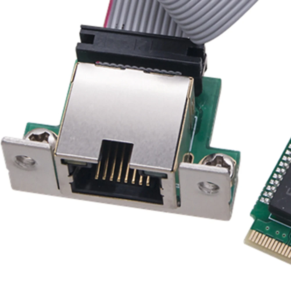 

M.2 Network Card 10/100/1000Mbps M.2 RJ45 LAN Adapter Single Port RJ45 M.2 A+E Ethernet Adapter RTL8111H Chip for Windows Linux