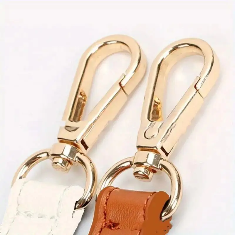 Kunstleder-Taschenriemen, Handtaschengriffe für Handtaschen, kurzer Taschenriemen, Geldbörsenriemen, goldene Schnalle, Ersatz-Taschengürtel – Detail 2
