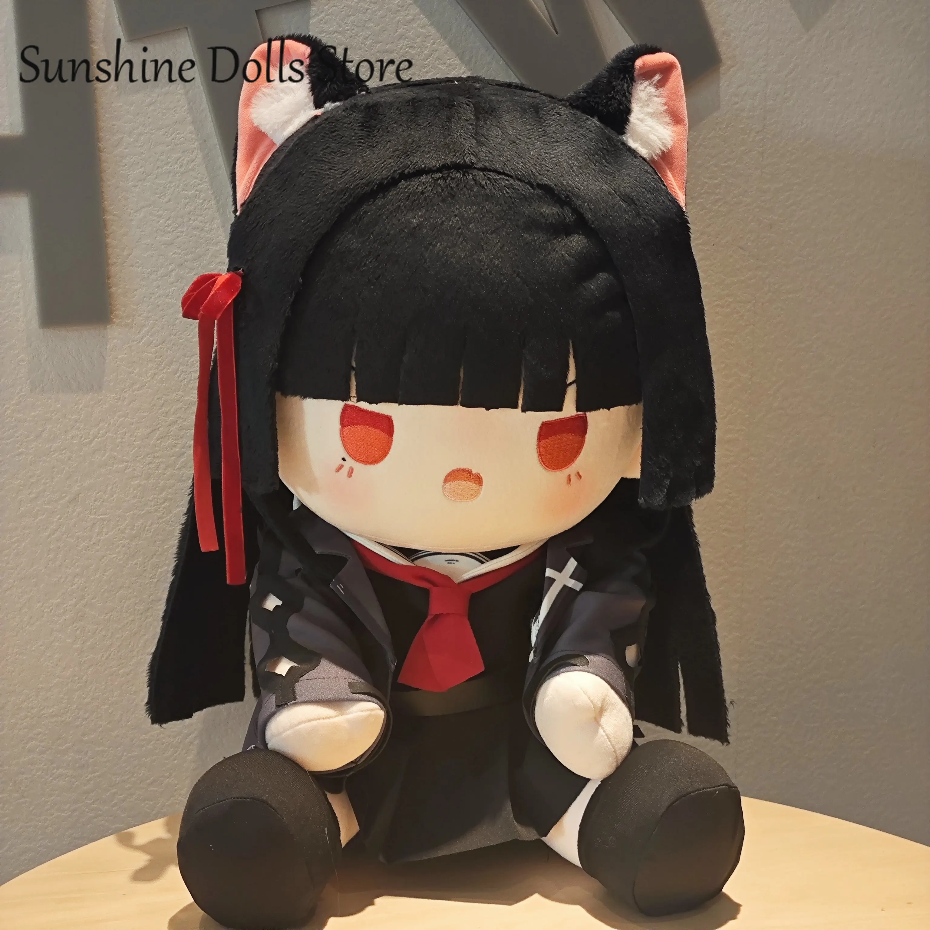 

40cm Game CHISA Wuthering Waves Kawaii Sitting Posture Soft Plush Cotton Doll Body Toys Dress Up Cotton Plushie Pillow Gift