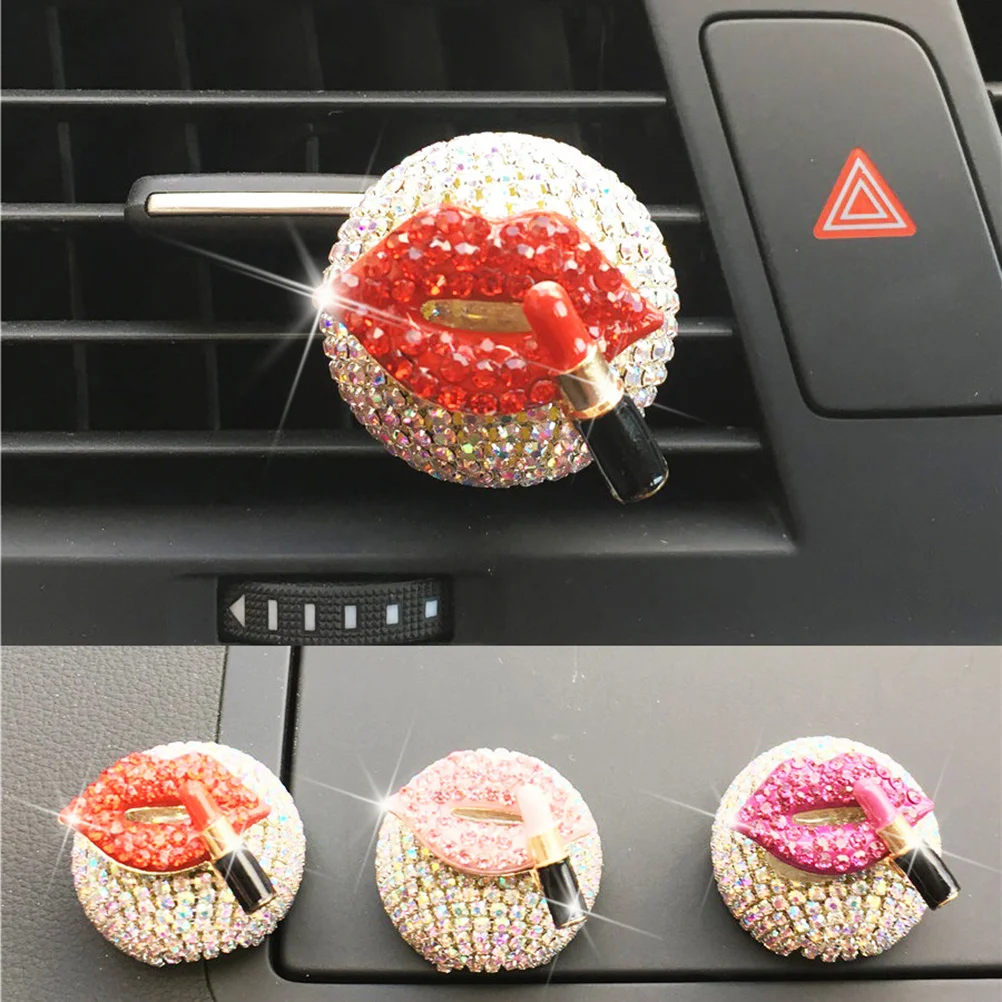 

Car Perfume Clip Rhinestone Mini Aromatherapy Diffuser Vent Clip Auto Fragrance Decoration Car Aromatherapy Diffuser