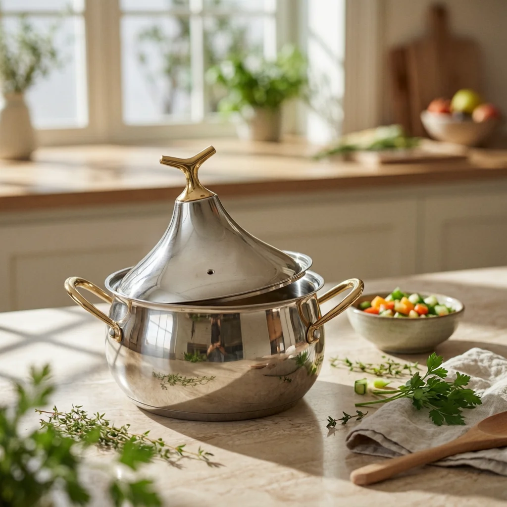 

Thickened Stainless Steel Pot Cooktop Compatible Stainless Steel Soup Pot Cookware with Lid Easy to Clean