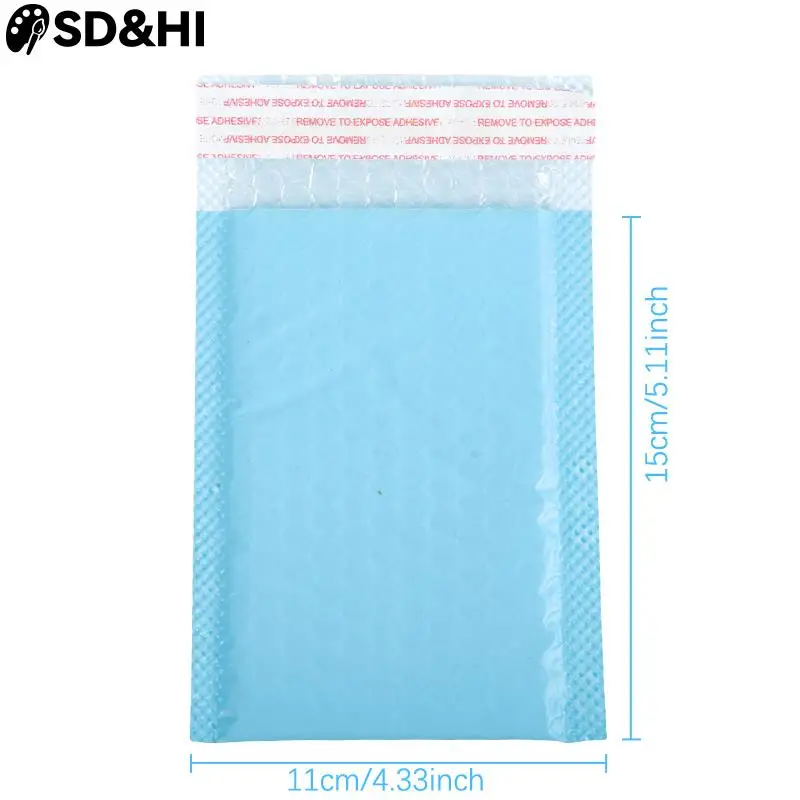 10Pcs Light Blue Bubble Mailers Padded Mailing Envelopes Self-Seal Shipping Bags For Small Business Poly Bubble Bag