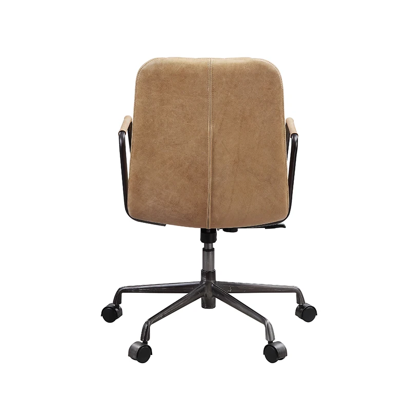 ACME Eclarn Office Chair in Rum Top Grain Leather 93174  On-Site