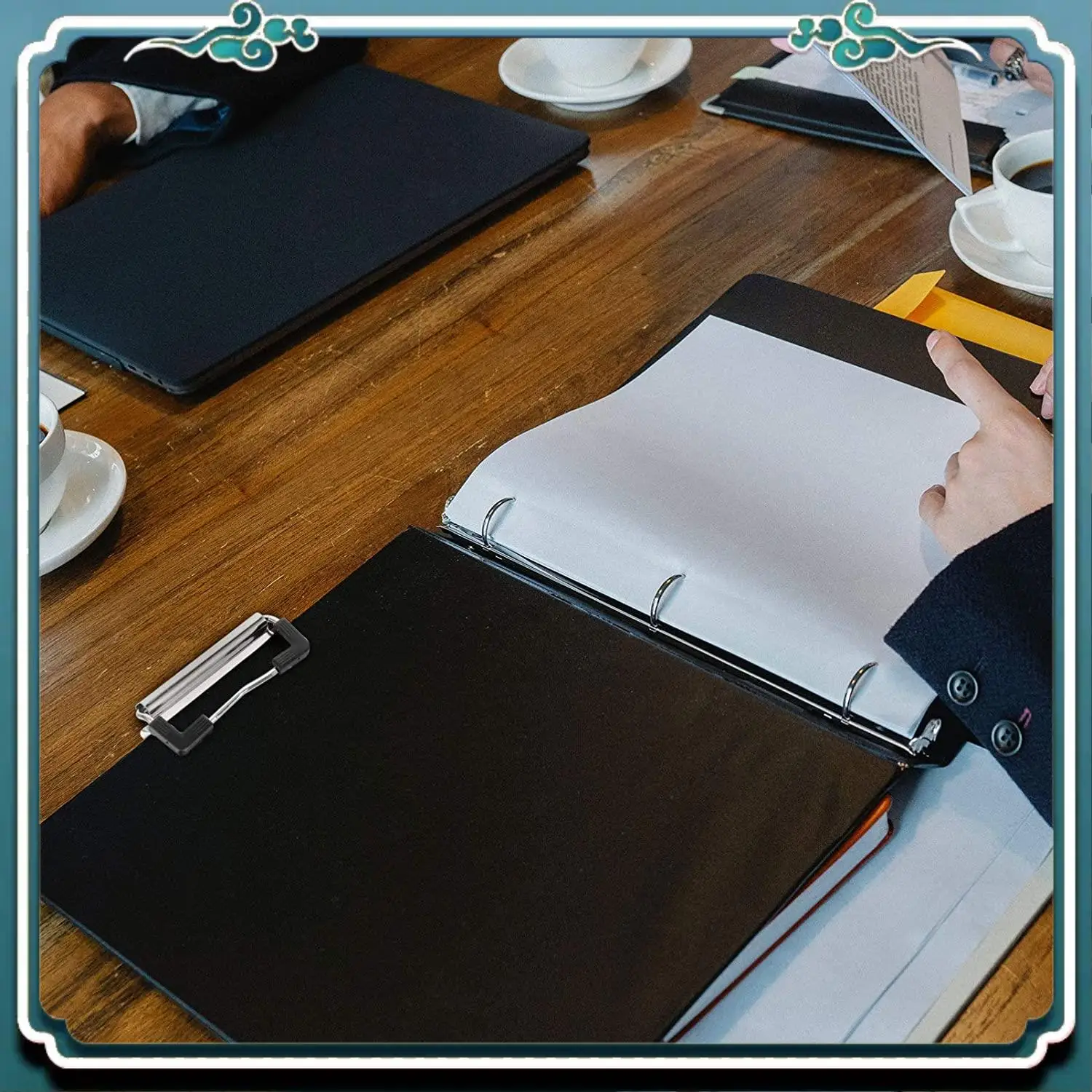 

Premium 50Pcs Clipboard Clip Can Be Installed Hard Board Clip Clipboard Clip Stationery Metal Clip Spring Clip School Folder