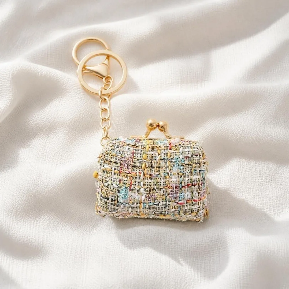 Kiss Lock Closure Jewelry Storage Pouch Multi-Use Mini Jewelry Box Portable Colorful Pattern Jewelry Organizer Bag Women