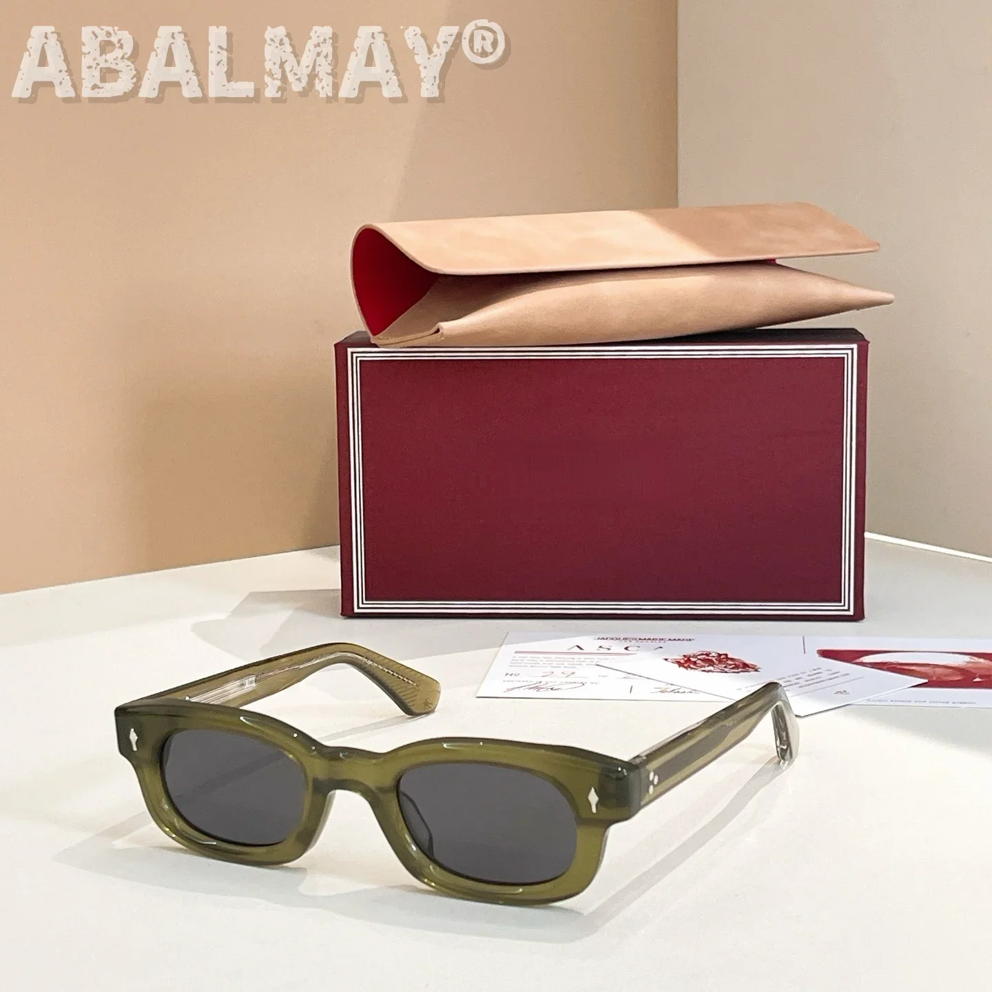 最高品質のサングラス男性と女性のためのウイスキークローンサイズ 48 スタイル UV400 レトロファッション特別なデザインサングラスボックス付き