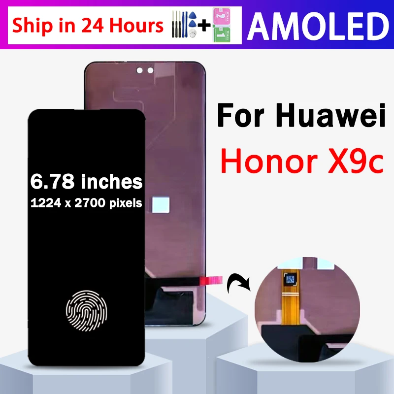 X9C Premium Lcd For Huawei Honor X9c Display Touch Screen Digitizer Panel Assembly Lcd Screen With Frame