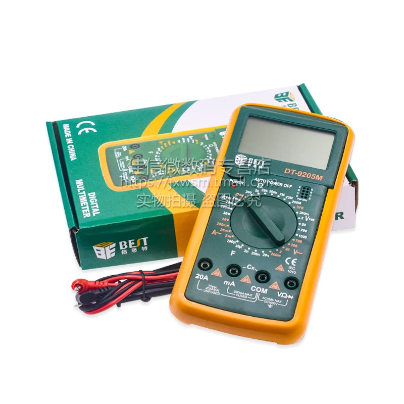 DT-9205A/M High Precision Electronic Multimeter Digital Multimeter Avometer Anti-Burn with Automatic Shutdown