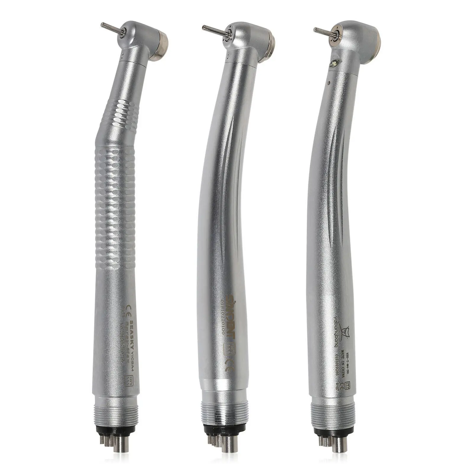 

Dental Fiber Optic High Speed Handpiece/LED E-generator Turbine Push Button 2/4Hole Fit NSK Kavo