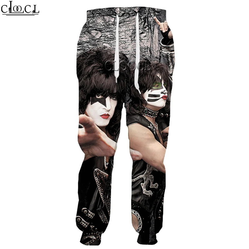 

HX 2021 Newest Hip Hop Rock Metal Kiss Band 3D Print Men Women Pants Fashion Unisex Casual All-match Sweatpants Trousers