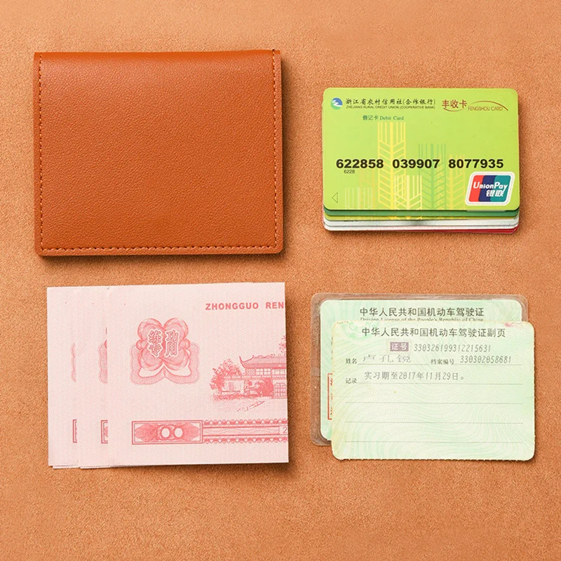 

1Pc Card Bag Slim And Compact Bank ID Card Case Driver's License Wallet Simple And Anti Demagnetization Card Holder