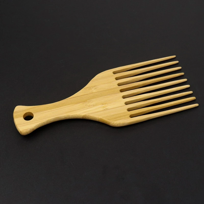 مكافحة ساكنة الخيزران الشعر اختيار مشط تدليك فروة الرأس الأسنان الطويلة وفك تشابك الشعر أمشاط دروبشيبينغ