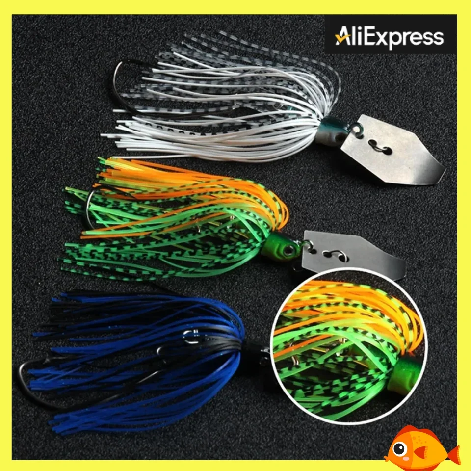 16G weedless fishing lure spinner bait Buzzbait wobbler chatterbait bait for bass pike walleye fish Chatter