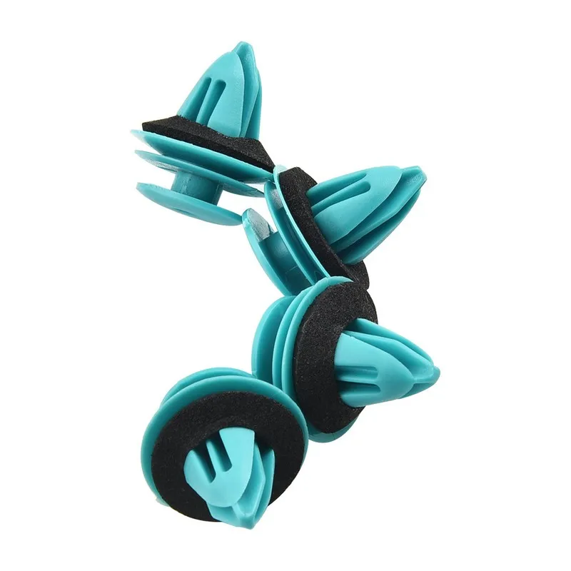 77 pcs Car Door Panel Clips, Cyan Plastic Material for Car Door Panel Fixing, Multipurpose, Versatile