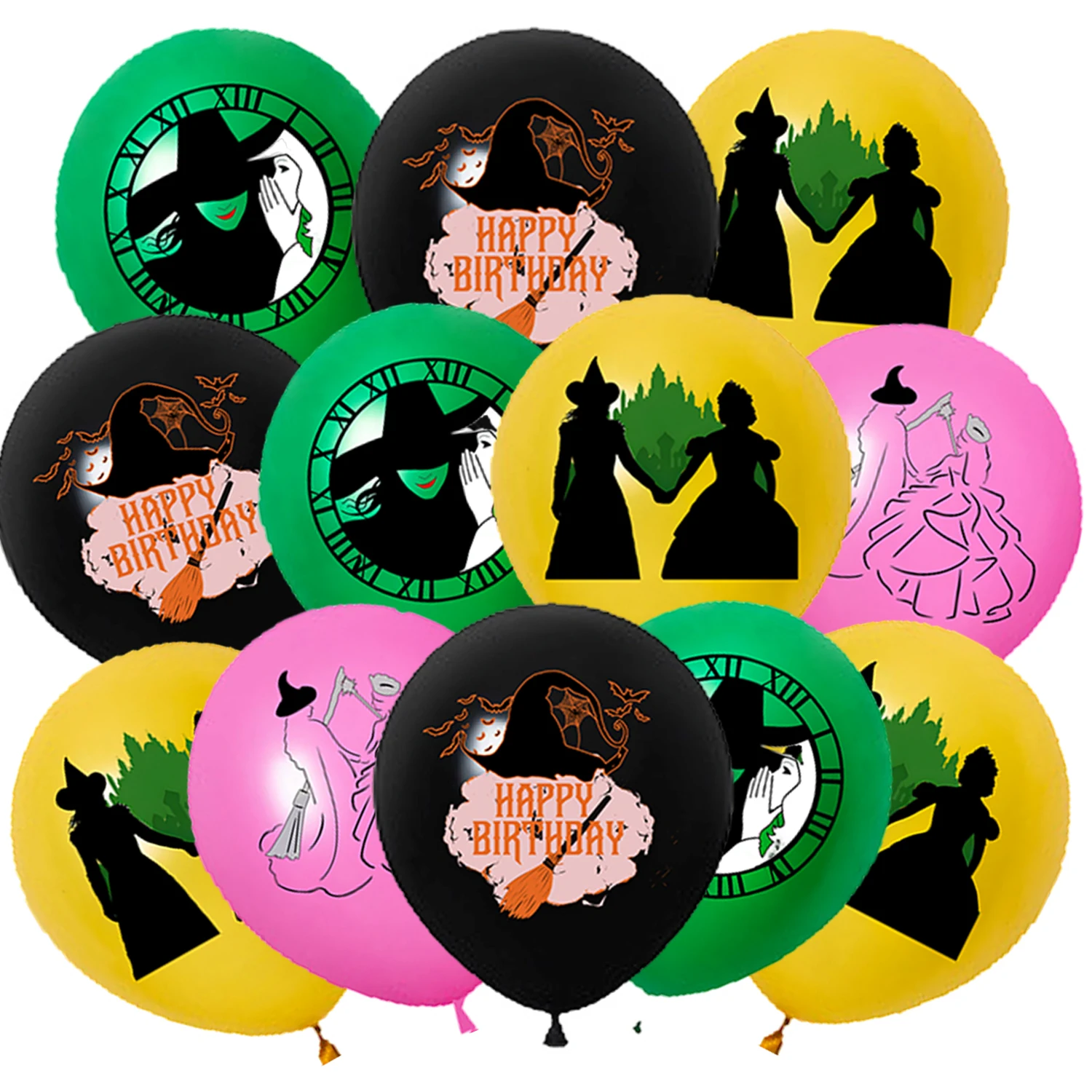 Witch magic Theme Birthday Party Decorations cake topper balloons banner Backdrop spiral for Girls Baby Shower Supply