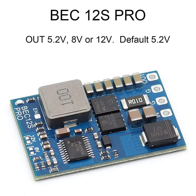 BEC12S PRO 9-55V To 5V 8V 12V 5A Voltage Regulator With Overcurrent Protection Power Supply Module For FPV Drones