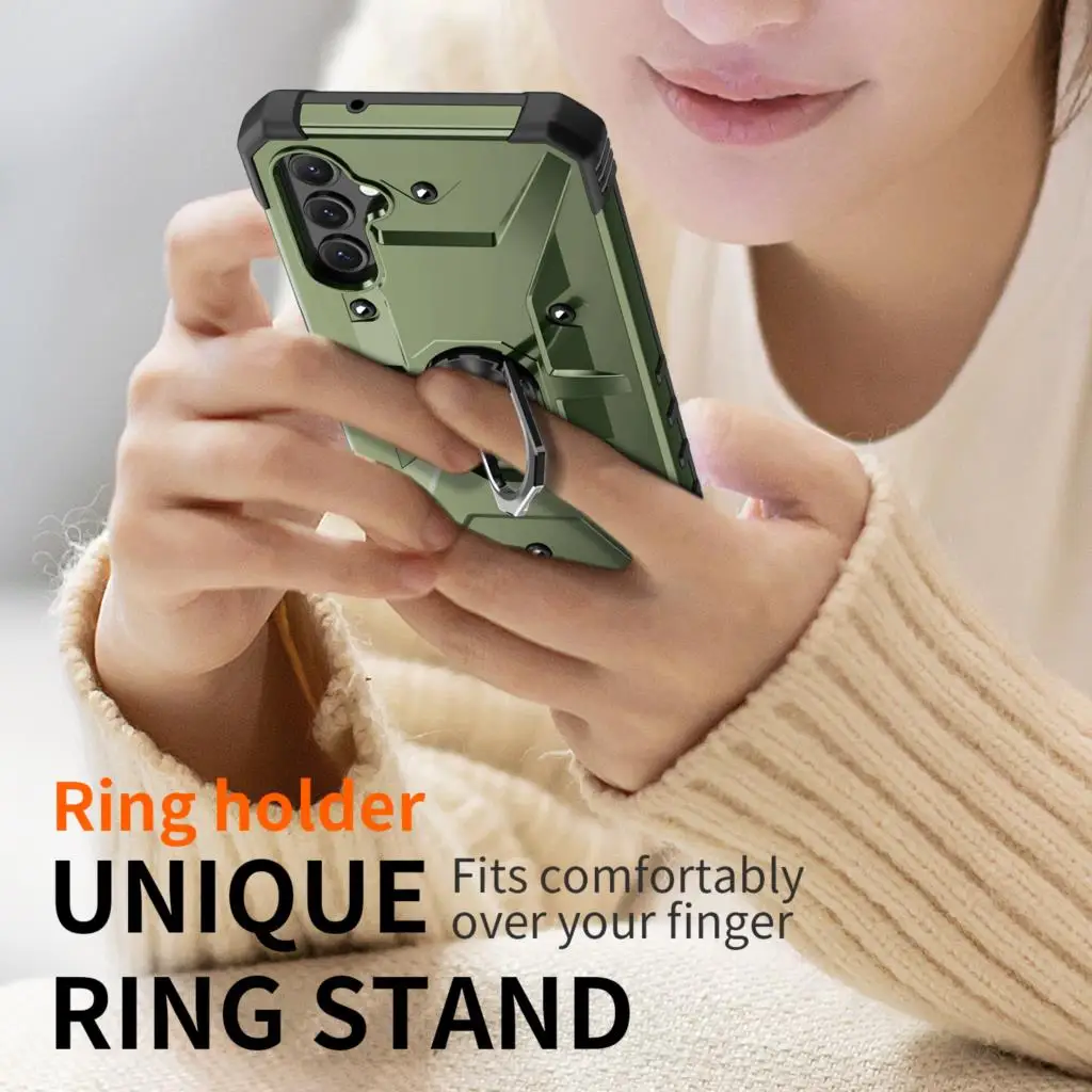 Shockproof Hard Armor Cover Case for Samsung Galaxy A14 5G A54 A34 A73 A53 A33 A23 A13 A52 A52S S23 24Ultra S22 Plus S21FE Cover
