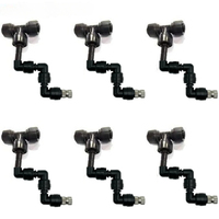 1-6pcs 360°Rotating Atomization Fogger Nozzle Sprinklers Terrarium Misting Nebulizer Garden Greenhouse Irrigation Connectors