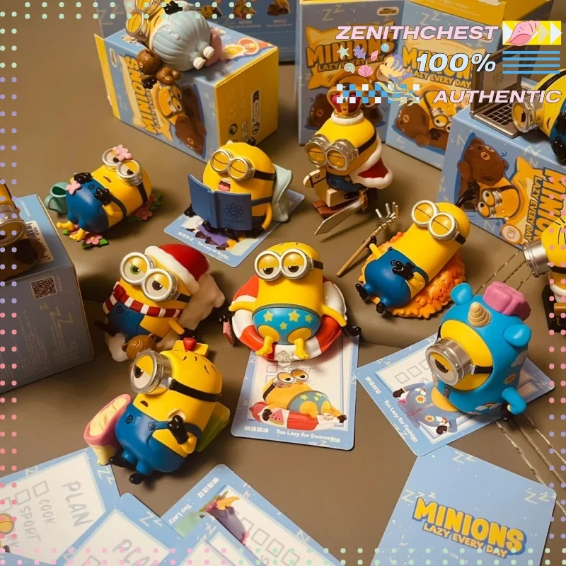 POPMART Minions Lazy Every Day Series Blind Box Figure Premium Collectible Designer Display Exclusive Keepsake Customized - view 3