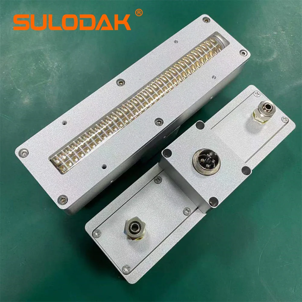 SU-1501535D Flatbed Screen Printing  LED Curing System 150*15mm Water Cooling 350W/1000W 365-395nm  LED Curing Lamp