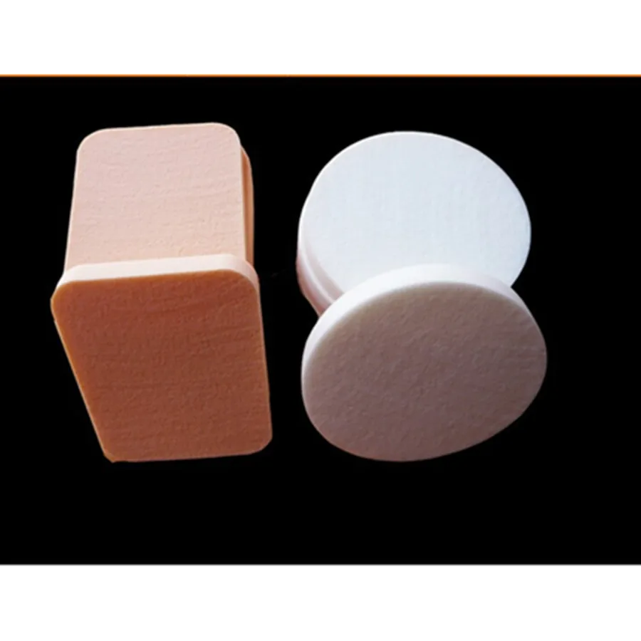 2 ชิ้นแต่งหน้า Fiber Face Wash ฟองน้ําทําความสะอาดเครื่องสําอางค์พัฟ Para Aplicar พจนานุกรมฐานพัฟ Pincel เครื่องมือแต่งหน้าอุปกรณ์เสริม