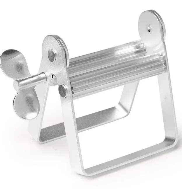 1PC Metal Toothpaste Dispenser Tube Squeezer Lazy Bathroom Tool for Hair Dye Cosmetic Paint Squeezer Tube Tightener