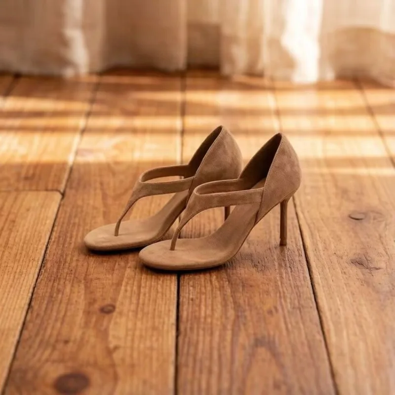 

Flop High Heel Sandals Slip On Open Runway 2026Summer Spring Women Dress Shoes SolidSandalsflip-flopsFashionable and elegant