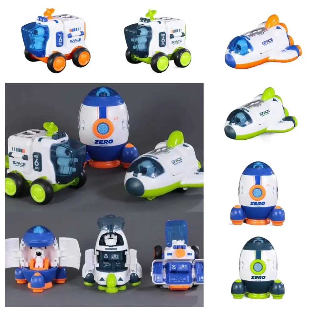 Diversão nave espacial exploração espacial brinquedos veículo espacial destacável foguete inércia carro brinquedo avião mini presentes