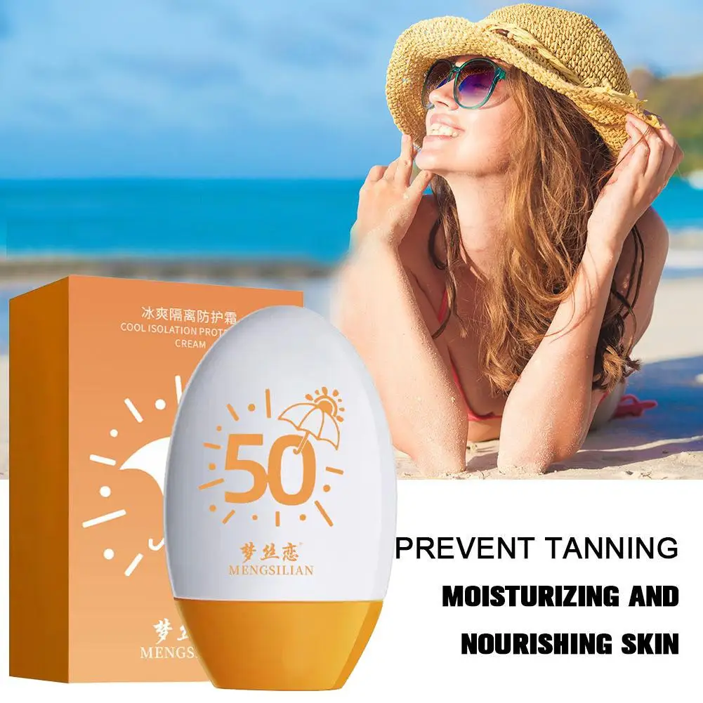 Protetor solar para o rosto, 60g, controle de óleo refrescante, anti-ultravioleta, proteção anti-ultravioleta, corpo spf50, j2e7