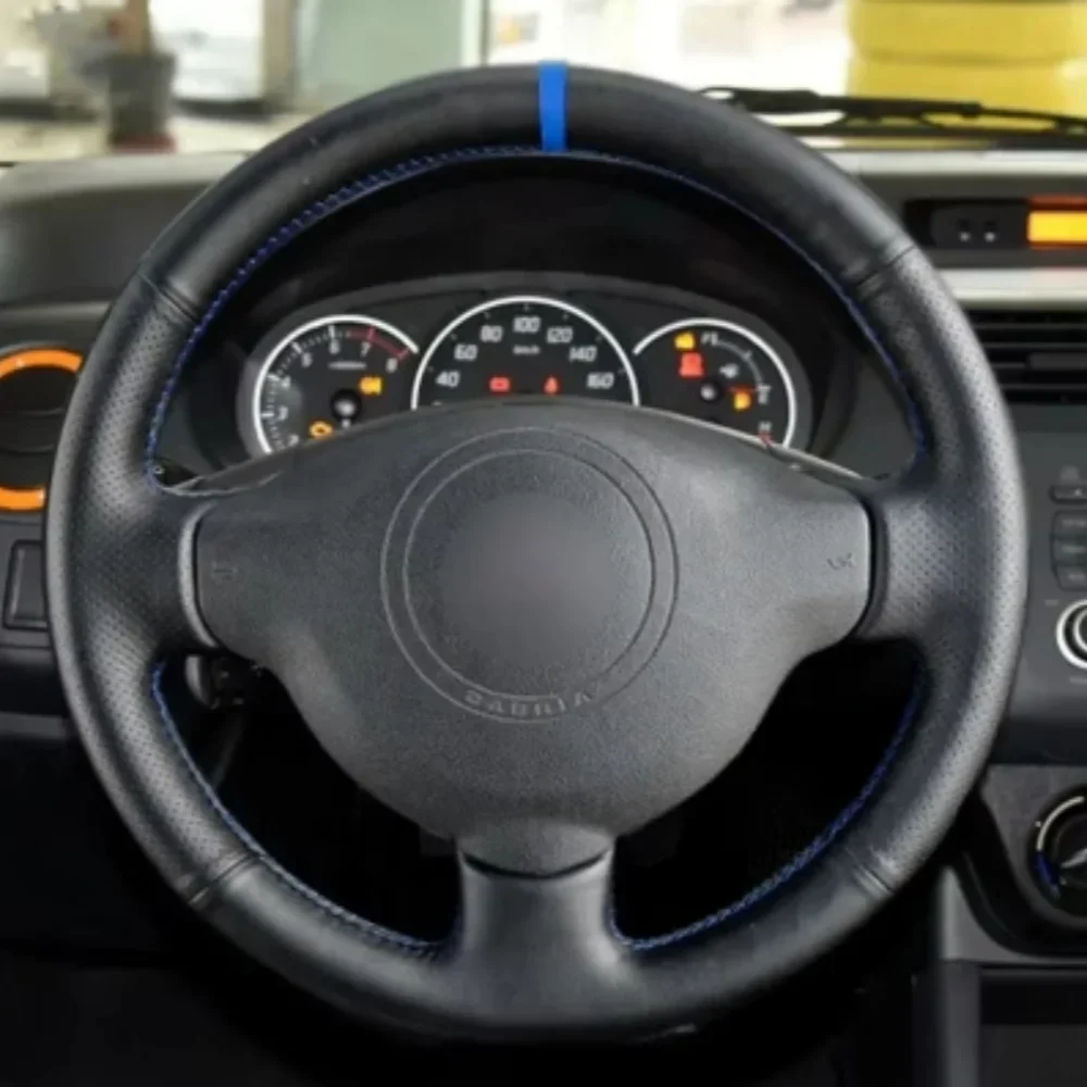 

Black Car Steering Wheel Cover DIY Microfiber Leather Breathable For Citroen Berlingo Jumpy 2009-2016 Automotor Accessories