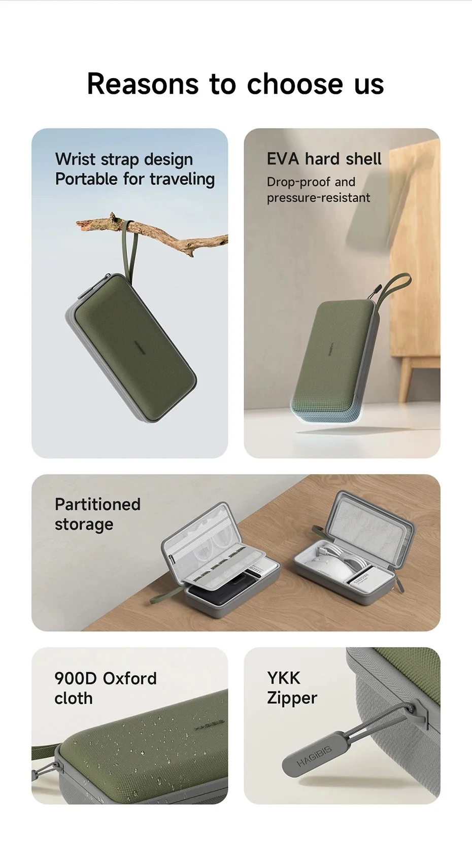 منظم إلكتروني لتنظيم كابلات السفر وحقيبة حمل محمولة لشاحن الكابل وبطاقة SD وبنك الطاقة