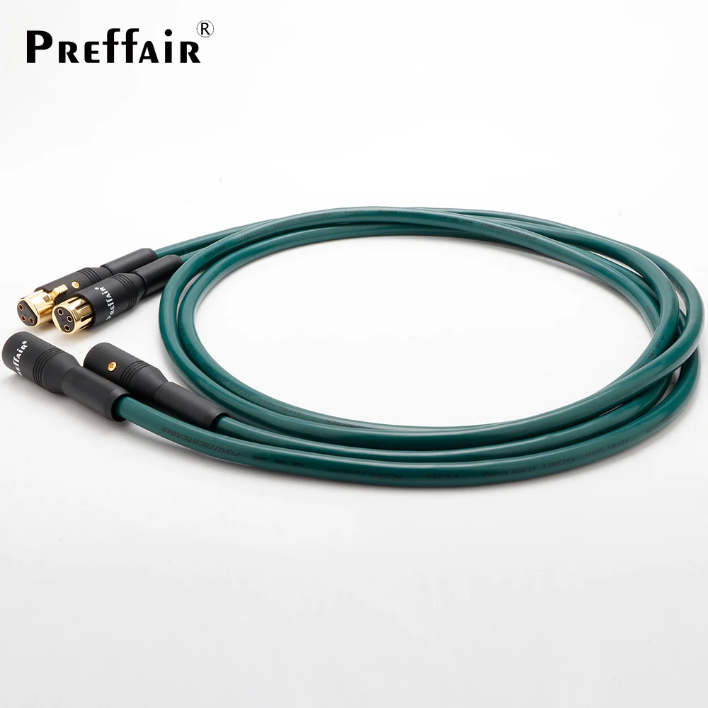 X411XR05 Hi-End OCC Pure Copper Audio Wire XLR Male to Female Interconnect Cable Hifi Gold Plated 3pin XLR plug 14AWG Cable