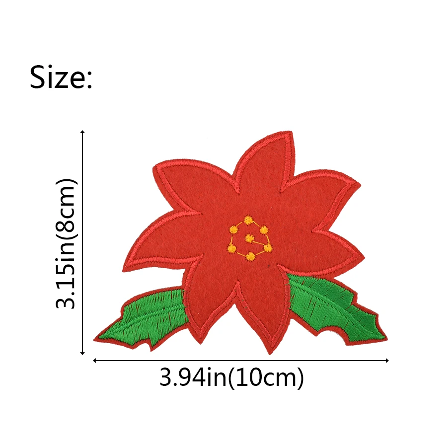 10 pcs Big Flower patches badges for clothing iron embroidered patch applique iron sew on patches sewing accessories for clothes