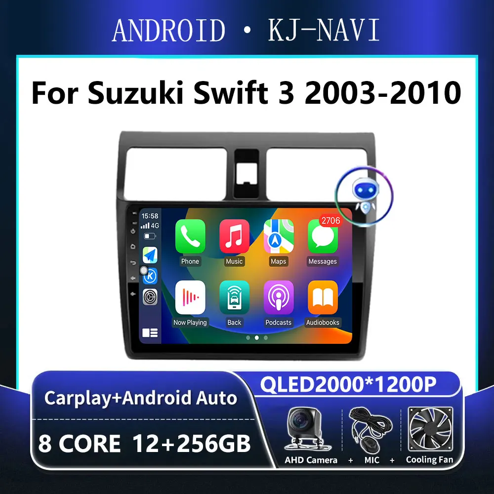 

Android 14 Carplay For Suzuki Swift 3 2003 - 2010 Audio Stereo Car Radio Multimedia Player GPS Navigation 2 din DSP 4G WIFI