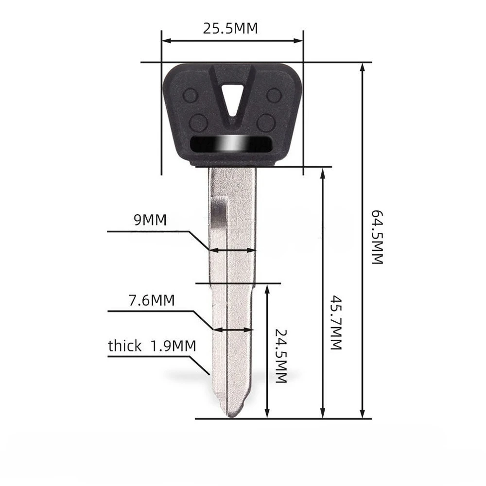 For YAMAHA XVS650 XVS950 XVS1100 XVS1300 V-Star 650 950 1100 1300 XTZ1200 SUPER TENERE Motorbike Key Blank Replace Uncut Keys - view 5