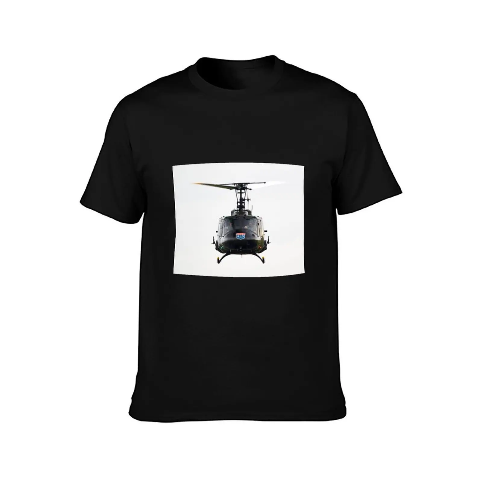 Bell UH-1H Iroquois head-on T-Shirt Basic Solid Color Casual Tee Shirt T-Shirt