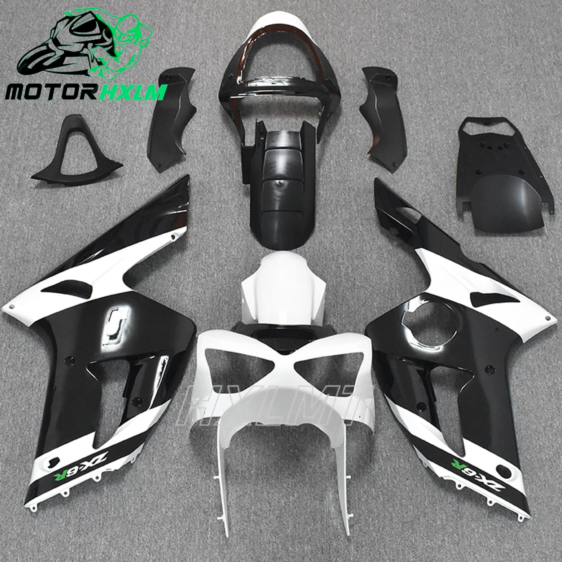 

Motorcycle Full Fairing Kit For Kawasaki ZX6R 2003 2004 Bodywork Fairing Kit Bodywork Fairing Fairing Kit Injection Plastic Part