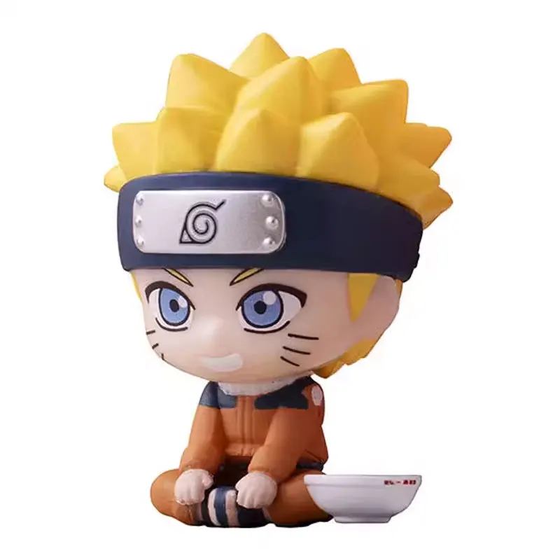 Genuine Bandai NARUTO Capsule Toys Model Uzumaki Naruto Haruno Sakura Uchiha Sasuke Hatake Kakashi Rāmen Ichiraku in Shelf