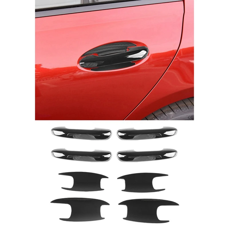 Voor Mercedes Benz C Klasse W206 C200 C220 2022 Auto Deurklink Kom Cover Trim Sticker Decor Frame Accessoires, 8 Stuks