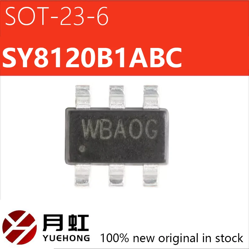 

5/10/20pcs Original genuine SY8120B1ABC silk screen WB SOT-23-6 synchronous buck DC-DC regulator chip