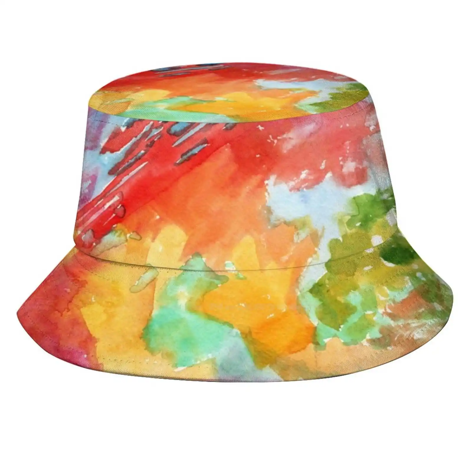 Autumn Arboretum Abstract Painting By Carrie Lacey Boerio Print Bucket Hats Sun Cap Original Art Carrie Lacey Boerio