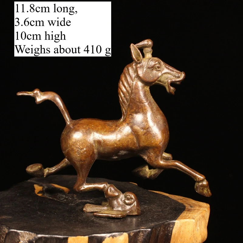 

Little Fairy/Antique Bronze Running Horse Creative Ornaments Office Furniture Home Decoration Living Room Sculpture Crafts