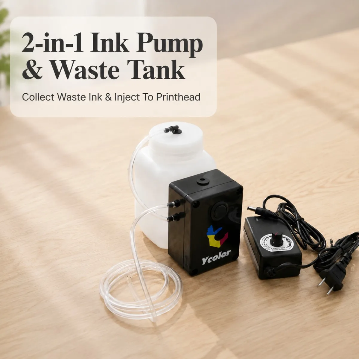 Waste Ink Extractor External Ink Tank DTF Ink Supply Pump For Epson L805 L1800 R1390 L18050 L8050 ET8550 XP15000 L8180 1400 1410