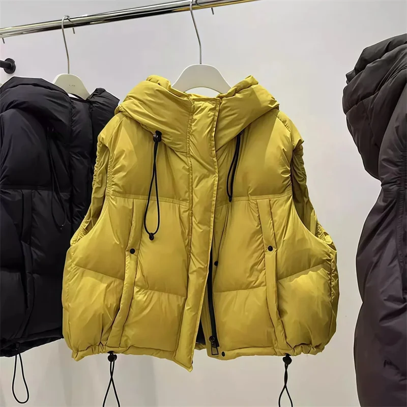 

Plus Size Women's fat MM Fashion new Loose Thick Warm Hooded Stand Collar Cotton-padded Jacket Women's Autumn and Winter Models