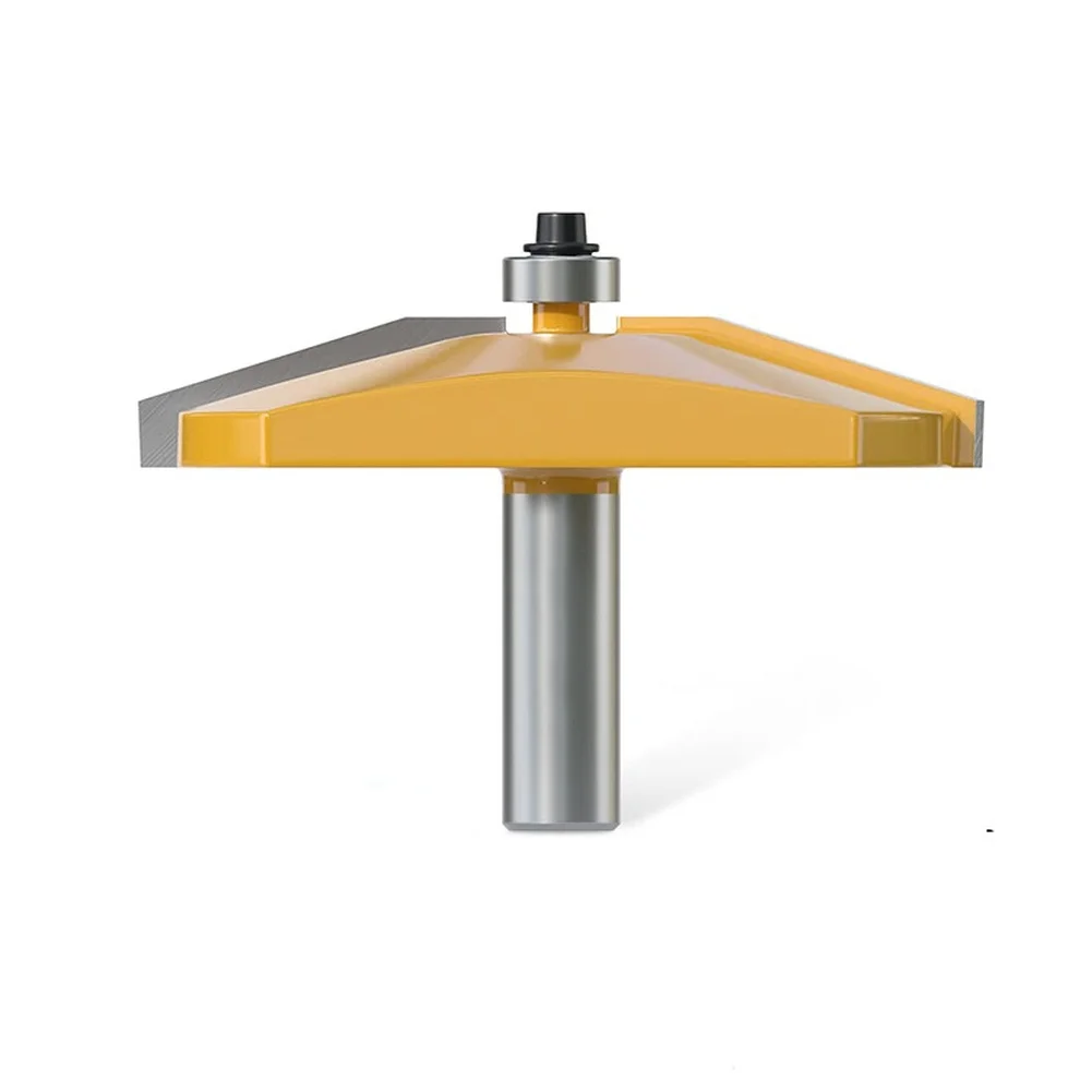 1pc 12mm Shank Milling Cutter Non-Stick Coated Raised Panel Router Bit Enclosed Bearing Rollers For Cabinet Door Woodworking