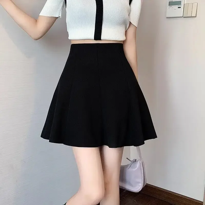 Pleat Pleated Female Skirts Casual Cute Kawaii Women's Skirt Streetwear Clothing Trend 2024 Korean Fashion Offer Aesthetic Hot V