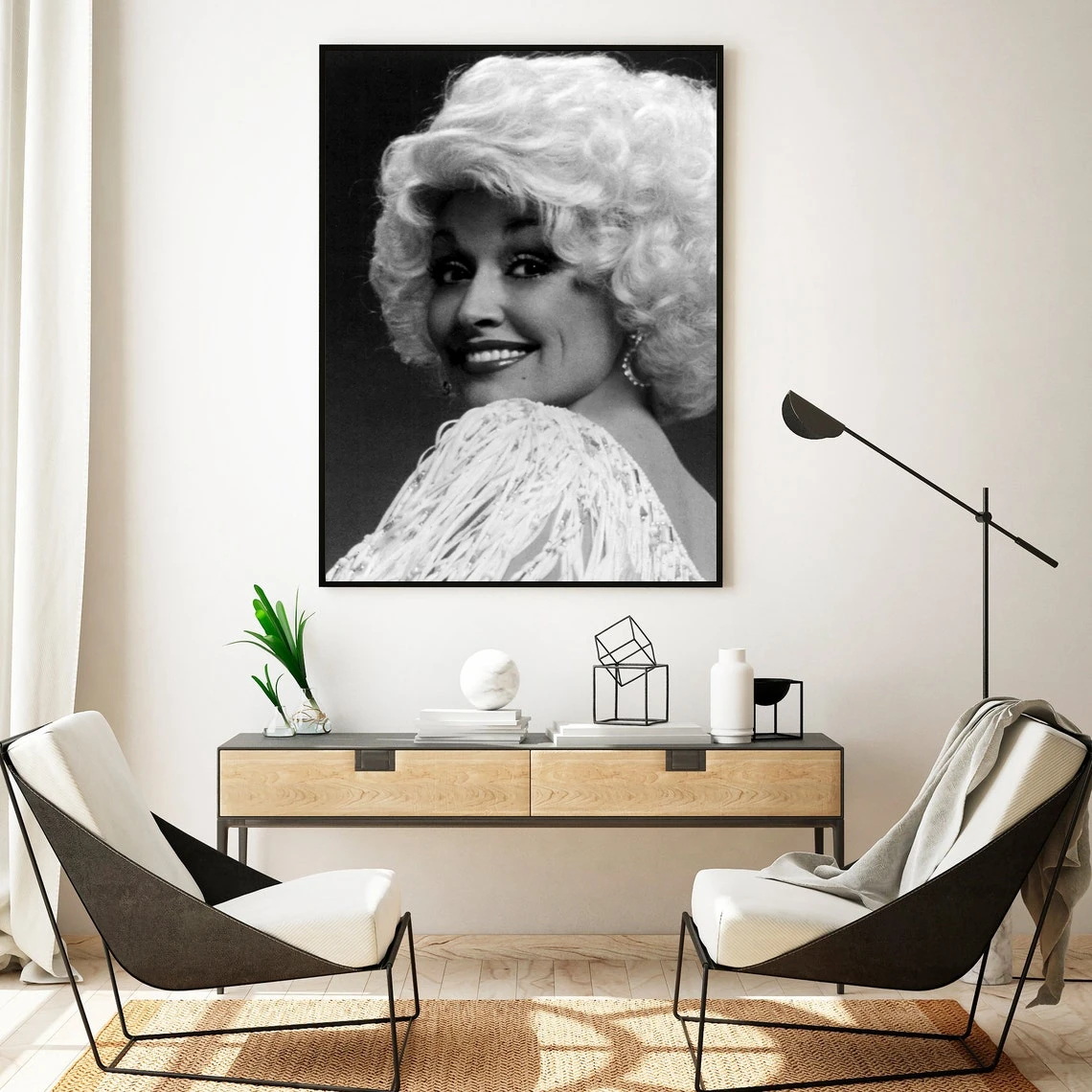 Dolly with perm photo print Canvas Poster Wall Painting Home Decor