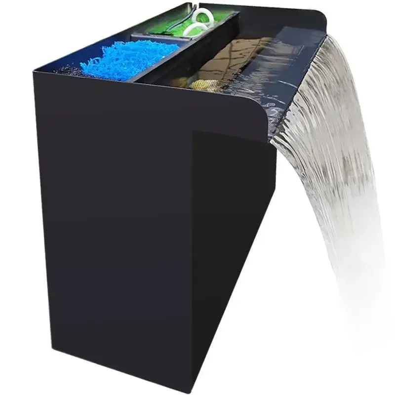 Fish pond filter device Outdoor courtyard Waterfall landscaping Koi pond water purifier Landscape pond water circulation system